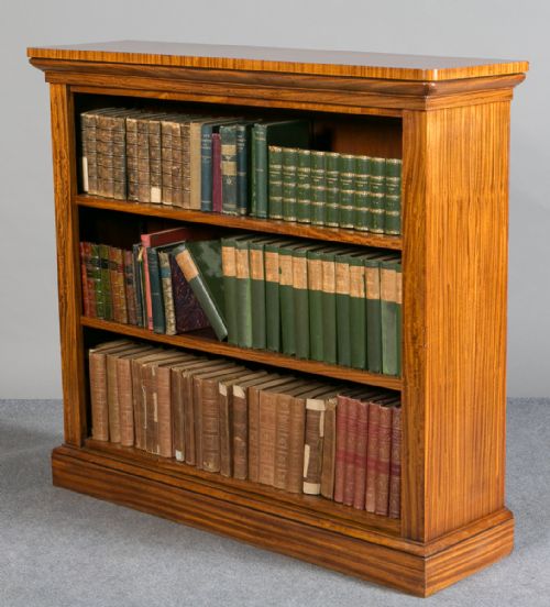 Superior Satinwood Open Bookcase