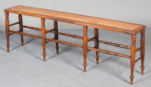 Antique Mahogany Window Seat
