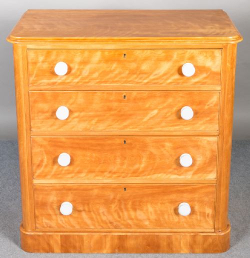 Antique Satinwood Chest of Drawers.
