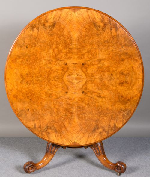 Victorian Burr Walnut Dining/ Centre Table