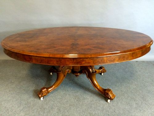 Victorian Burr Walnut Coffee Table
