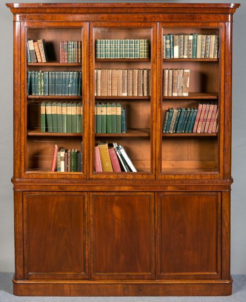 Large Victorian Mahogany Bookcase