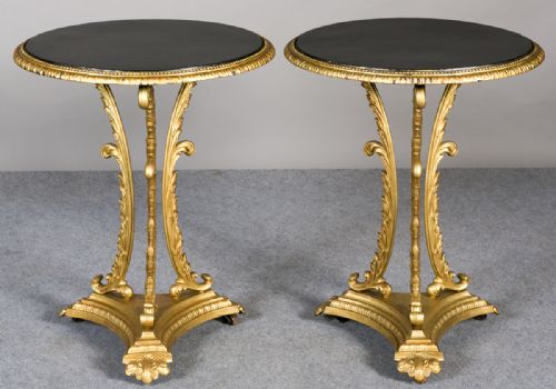 Pair of 19th.c. Cast Iron Conservatory Tables