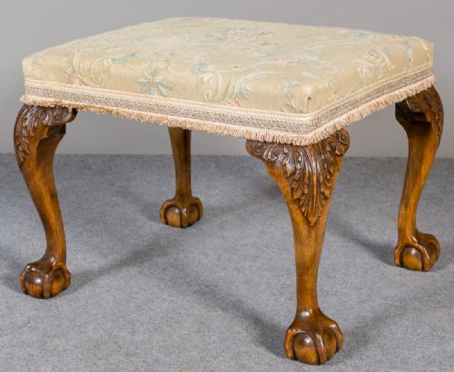 Georgian Style Walnut Stool