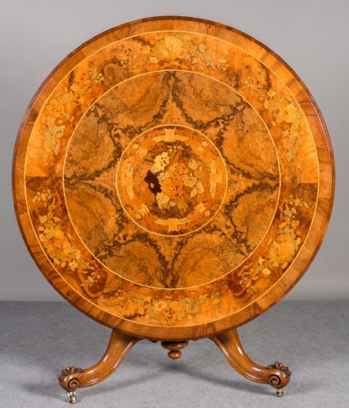 Superb Victorian Marquetry Centre Table