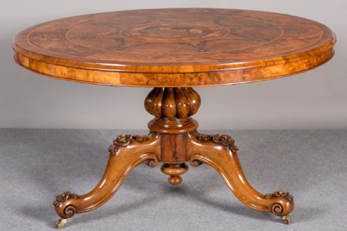 fig 1. Superb Victorian Marquetry Centre Table
