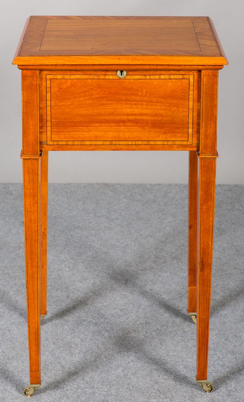 Edwardian Satinwood Sewing Table