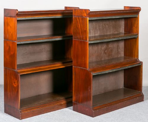 Pair of Minty Open Bookcases