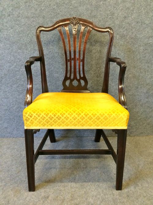 George III Hepplewhite Elbow Chair