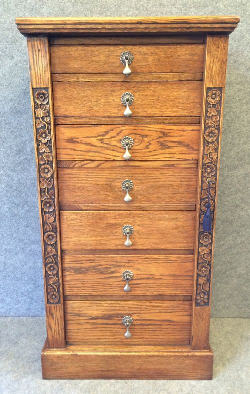 Victorian Oak Wellington Chest