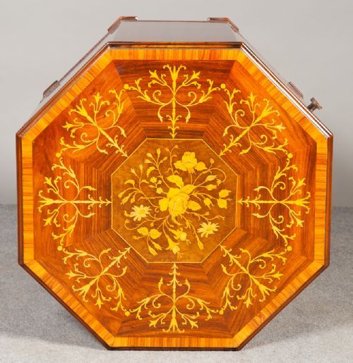 Unusual Coffee Table / Inlaid Drinks Cabinet