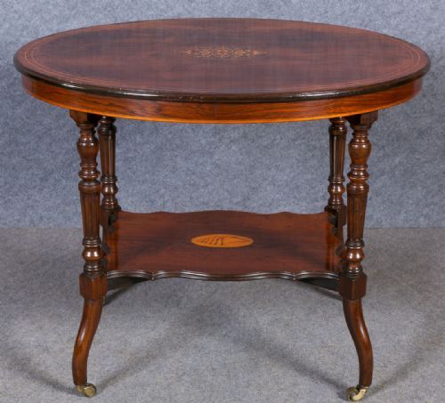 Rosewood and Inlaid Centre / Occasional Table