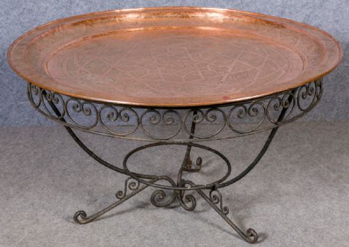 Copper & Iron Coffee Table