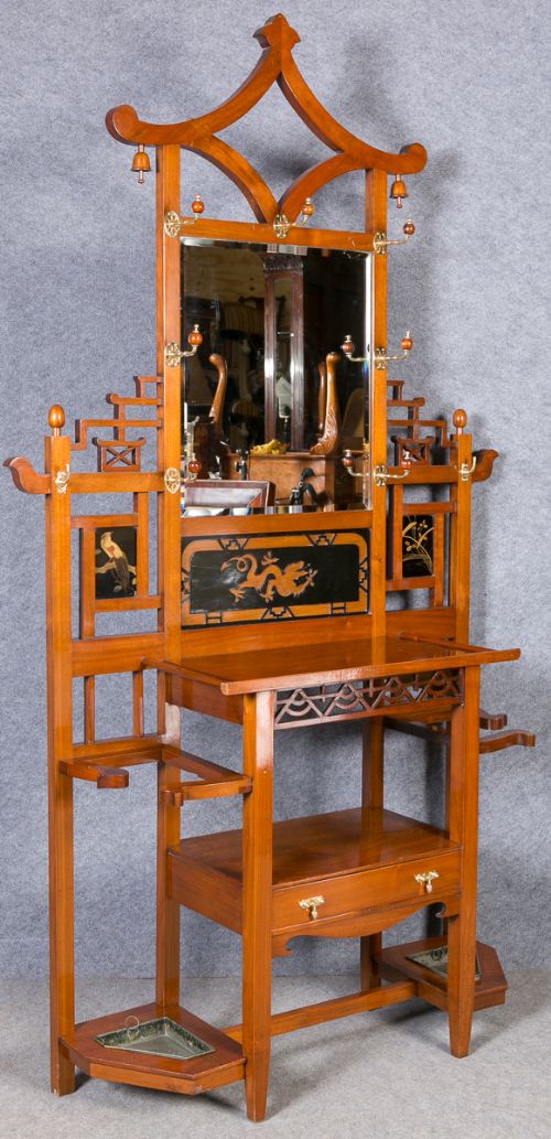 Superb Oriental Style Hall Stand