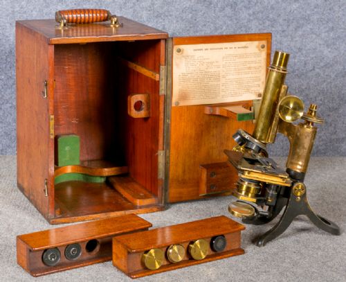 Henry Crouch Microscope in Case