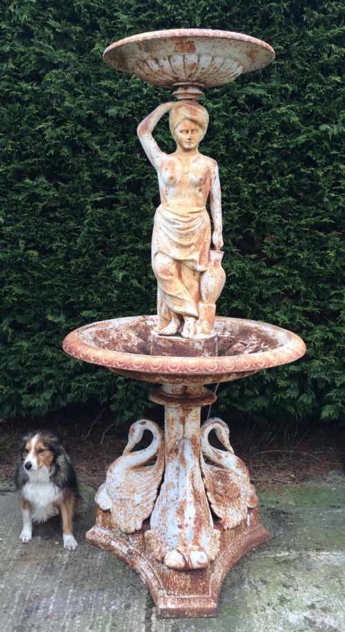Large Antique Cast Iron Fountain