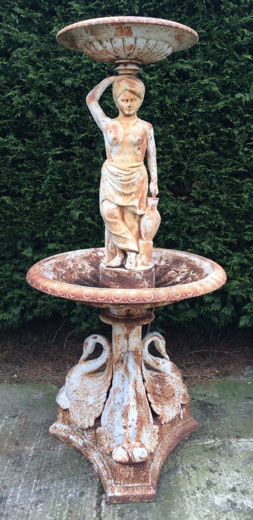 fig 1. Large Antique Cast Iron Fountain