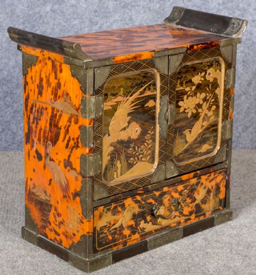 Japanese Tortoiseshell  Shodana Cabinet