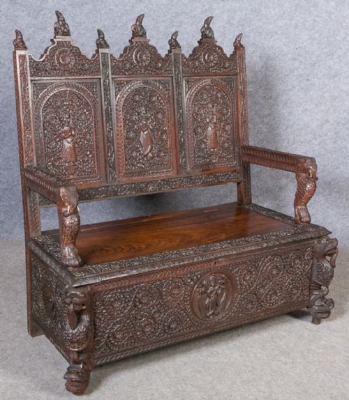 Anglo Indian Hall Seat / Bench