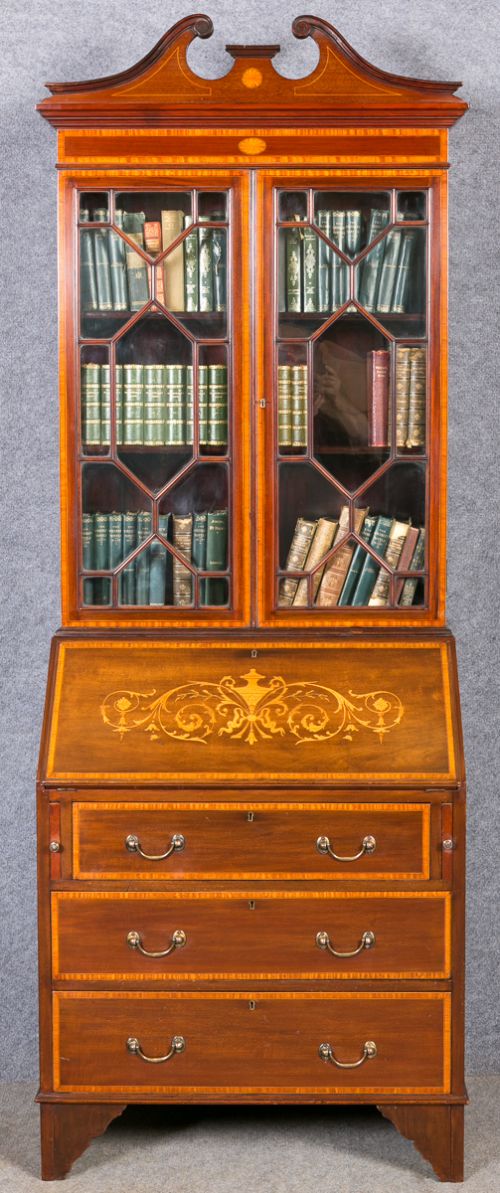 Edwardian Bureau Bookcase