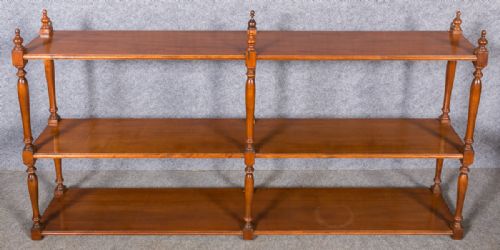 Large Mahogany Hanging Shelves