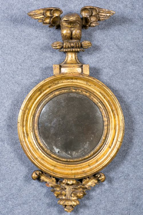 Small Regency Convex Mirror