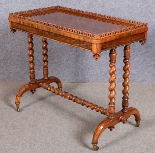 Rosewood Galleried Side Table