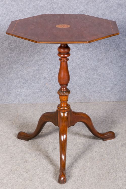 Mahogany and Inlaid Occasional Table