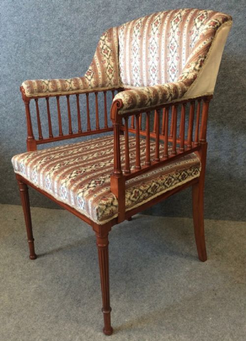 Edwardian Satinwood Armchair