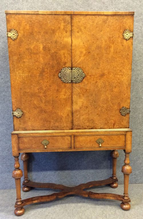 Burr Walnut Cocktail Cabinet