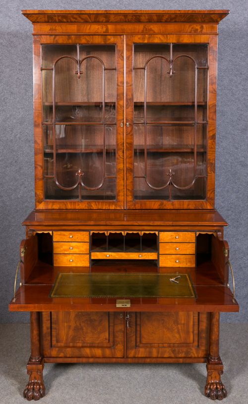 Superb Antique Secretaire Bookcase
