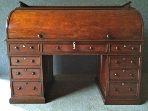 Impressive Freestanding Cylinder Desk