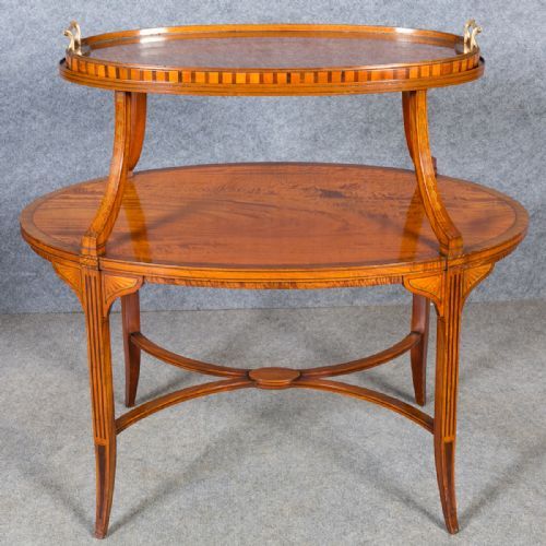 Sheraton Style Satinwood Etagere