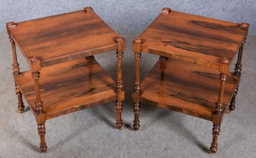Pair of Rosewood End Tables (Adapted)