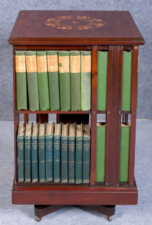 Good Quality Inlaid Revolving Bookcase
