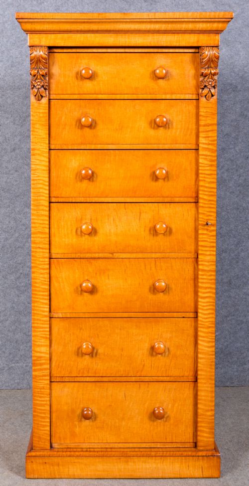 A Stunning Victorian Wellington Chest of Drawers