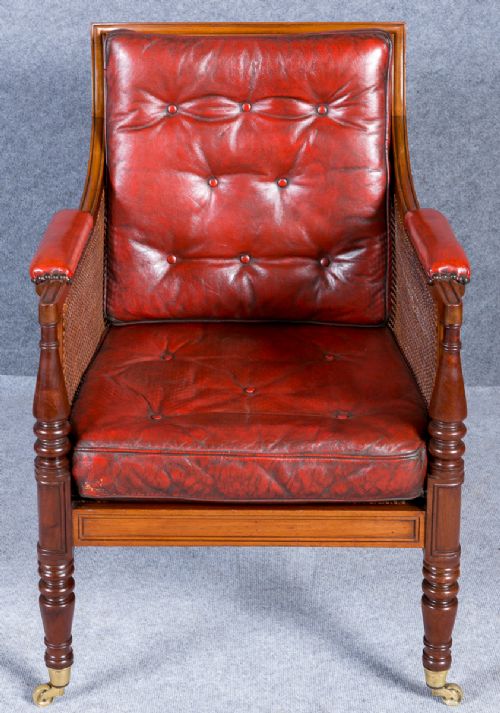 Regency Bergere Library Armchair