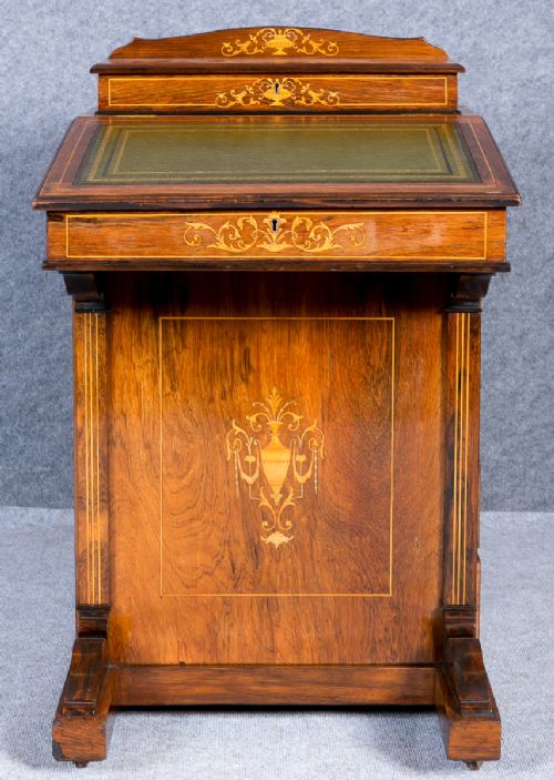 Victorian Rosewood Davenport