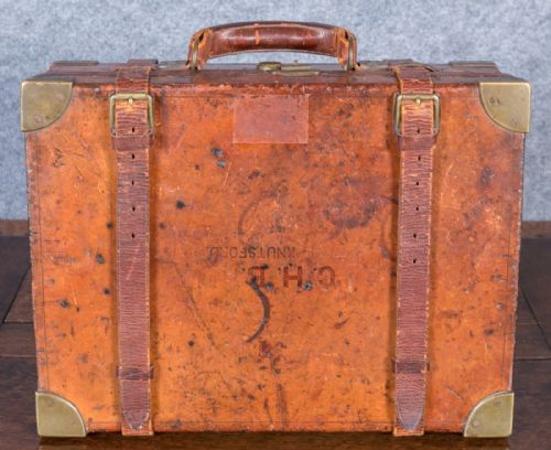 Antique Leather Cartridge Case