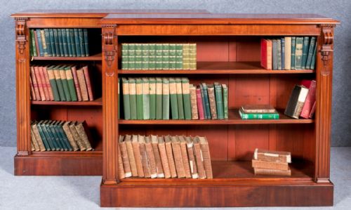 Pair of Victorian Open Bookcases.
