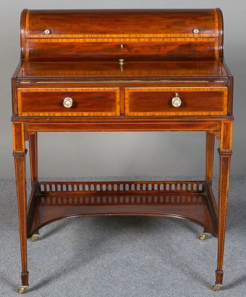 Shoolbred Inlaid Ladies Writing Desk