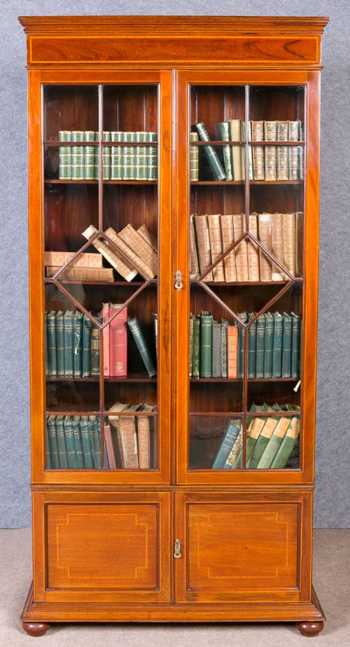 Edwardian Inlaid Bookcase
