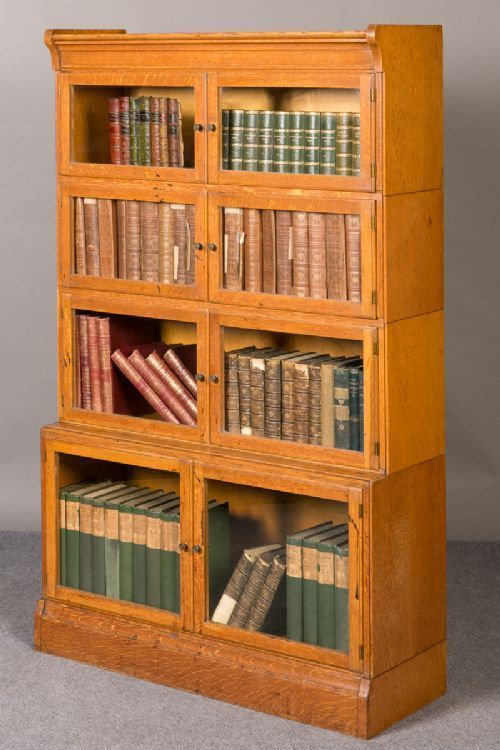 Oak 8 Door Stacking Bookcase