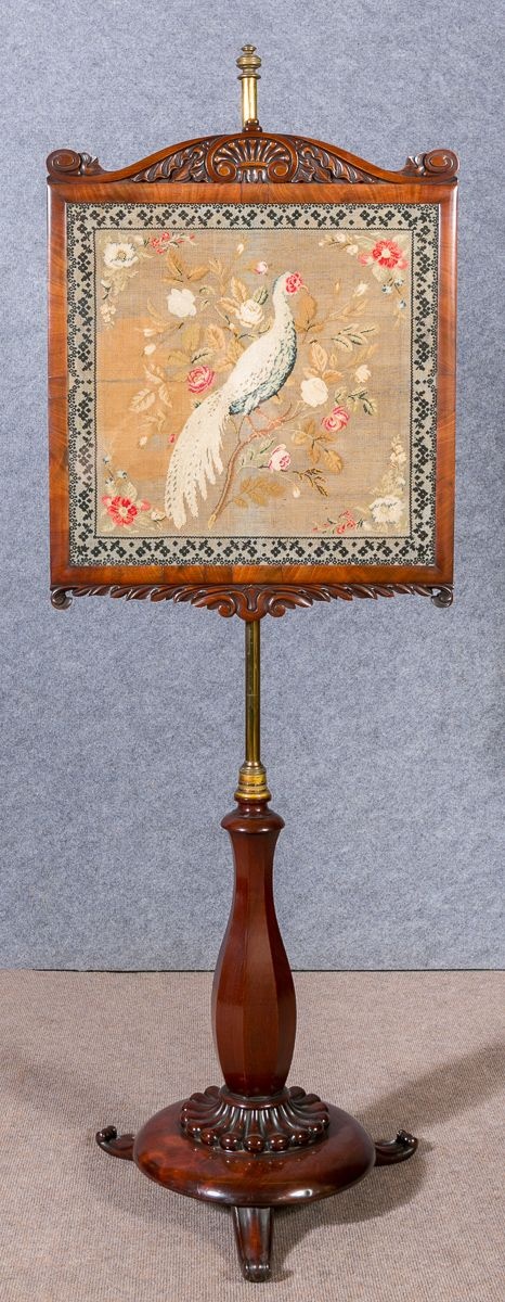Superb William IV Pole Screen