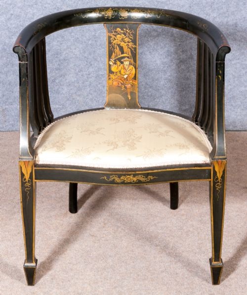 Chinoiserie Style Library Chair