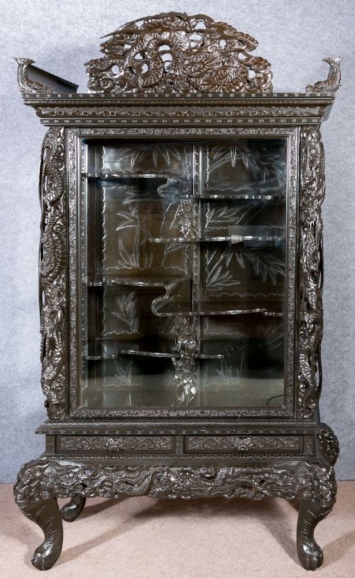 Chinese Japanese Oriental Display Cabinet