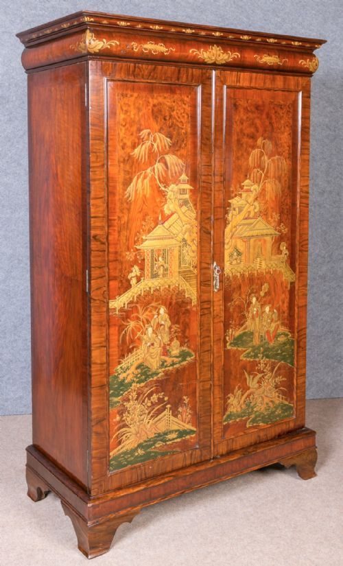 Stunning Chinoiserie Decorated Compactum Wardrobe