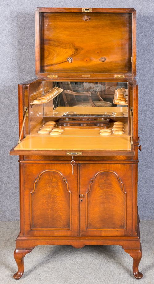 Walnut Maple & Co. Cocktail Cabinet