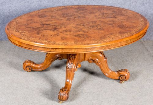 Fine Victorian Inlaid Coffee Table