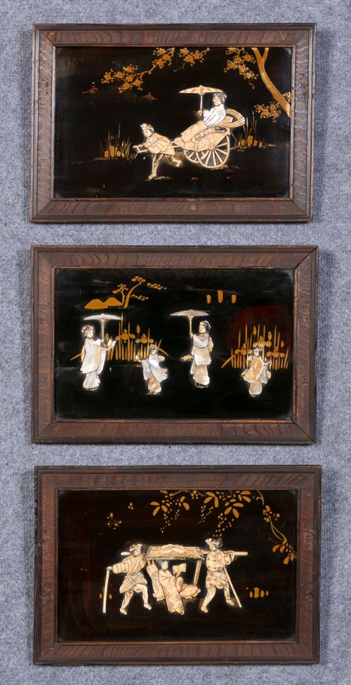 Set 3 Shibayama Wall Hangings